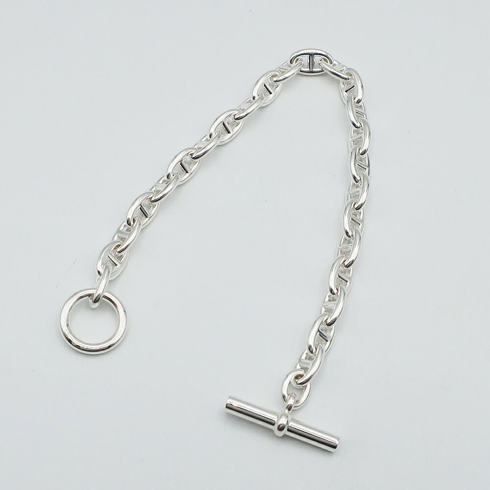 Hermes Chaine D'ancre TPM Bracelet Silver Chain — view 6
