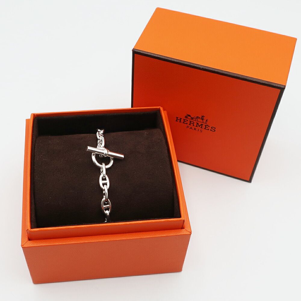 Hermes Chaine D'ancre TPM Bracelet Silver Chain — view 7
