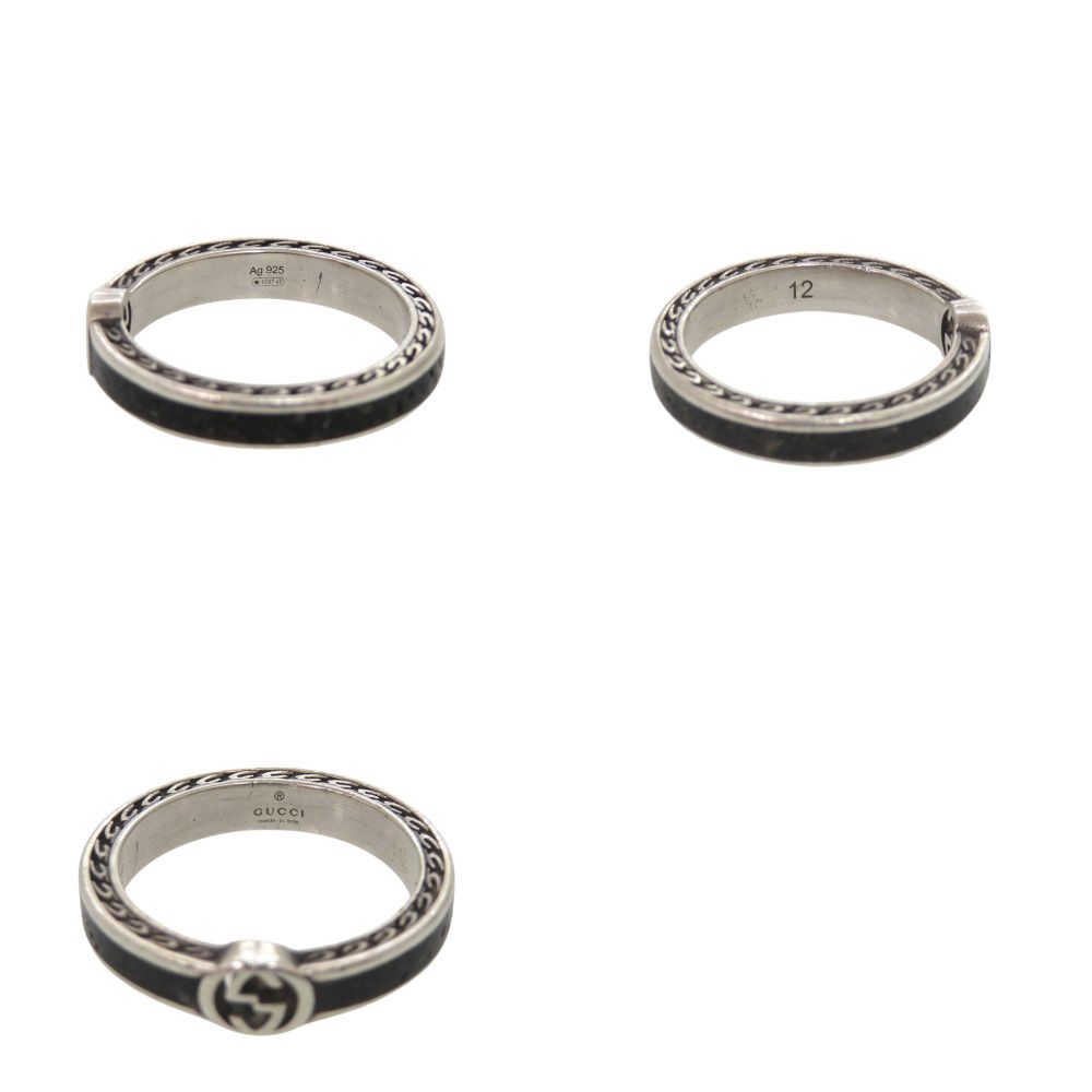 Gucci Interlocking G 925 Sterling Silver Ring — view 4