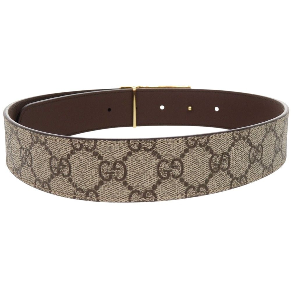 Gucci Square Buckle GG Belt Supreme Beige — view 2