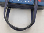 Loewe Handbag Postal Smoo Le City Paris 309.31 Blue Leather 2-Way — view 3