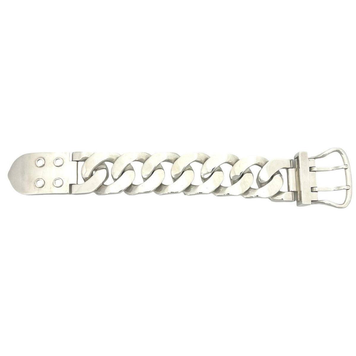 Hermes Boucles Sellier TGM Bracelet 925 Sterling Silver — view 5