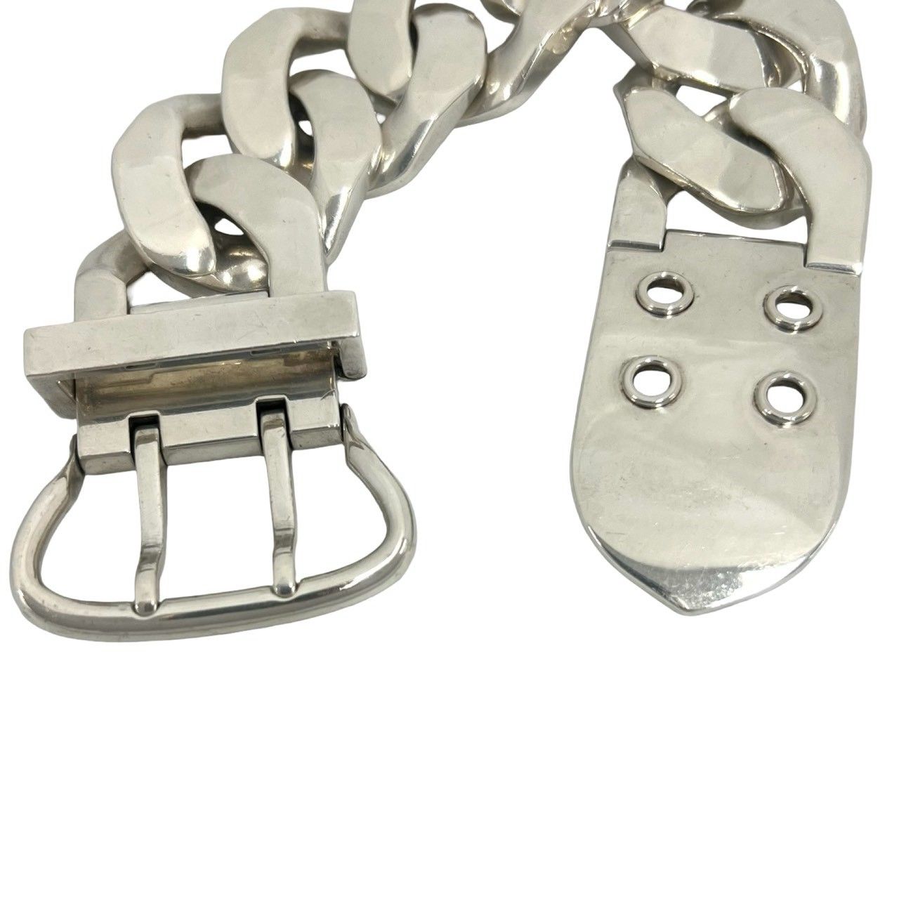 Hermes Boucles Sellier TGM Bracelet 925 Sterling Silver — view 4