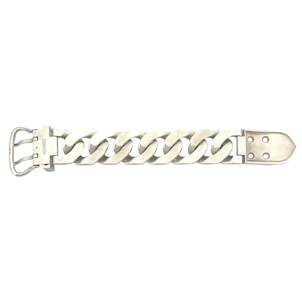 Hermes Boucles Sellier TGM Bracelet 925 Sterling Silver — view 6