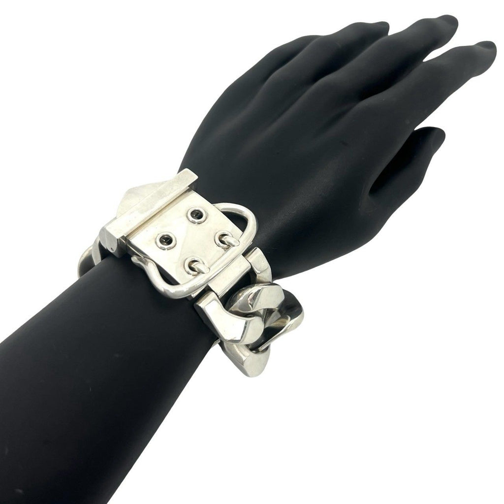 Hermes Boucles Sellier TGM Bracelet 925 Sterling Silver — view 2