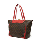 Louis Vuitton Monogram Estrella Tote Shoulder Bag Brown Cerise Red Leather — view 2
