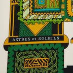 Hermes Carre 90 Astres Et Soleils Celestial and Sun Scarf Large Green White — view 2