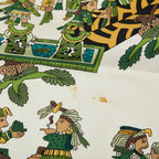 Hermes Carre 90 Astres Et Soleils Celestial and Sun Scarf Large Green White — view 4