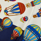 Gucci Balloon Print Scarf Large White Multicolor Silk — view 4