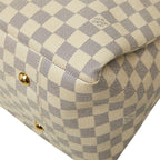 Louis Vuitton Damier Azur Artsy MM Tote White Leather — view 4