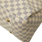 Louis Vuitton Damier Azur Artsy MM Tote White Leather — view 6