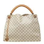 Louis Vuitton Damier Azur Artsy MM Tote White Leather