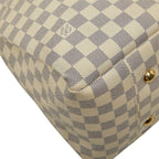Louis Vuitton Damier Azur Artsy MM Tote White Leather — view 5