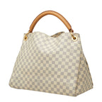 Louis Vuitton Damier Azur Artsy MM Tote White Leather — view 2