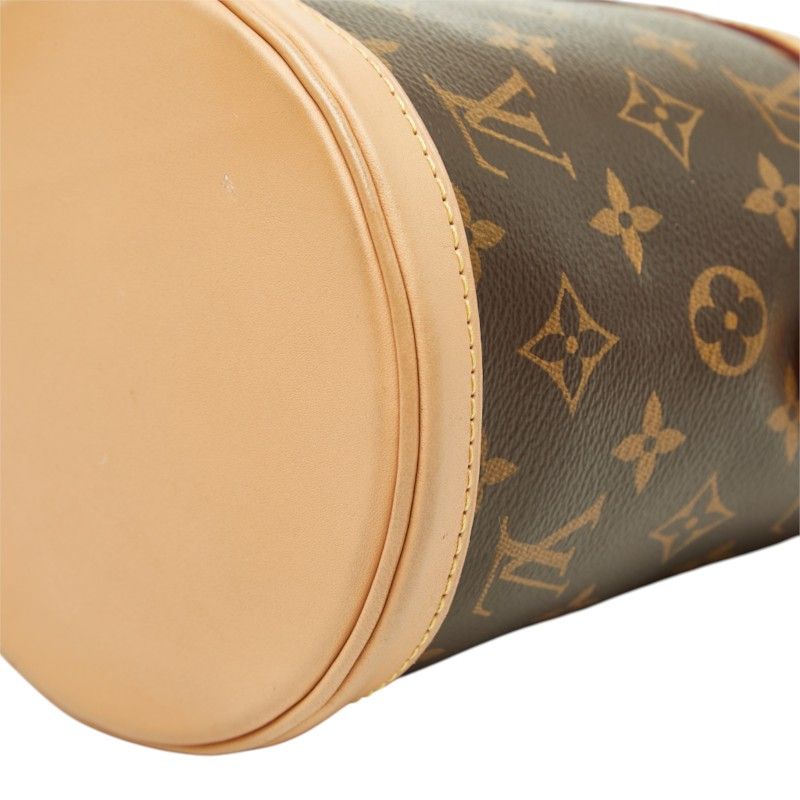 Louis Vuitton Monogram Duffle 2-Way Shoulder Bag Brown Leather — view 4