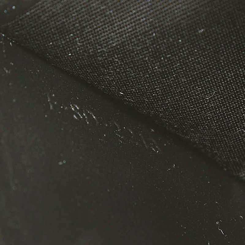 Celine Croco Embossed Zip Around Wallet Black Leather — view 8
