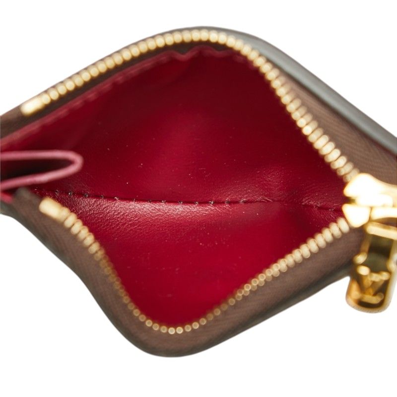 Louis Vuitton Monogram Portefeuille Zoe Trifold Wallet Compact Brown Fuchsia — view 8