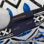 Louis Vuitton Monogram Flower Tile Daily Glam Bucket Hat Navy Blue White — view 6