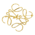 Loewe Anagram Brooch Gold Plated