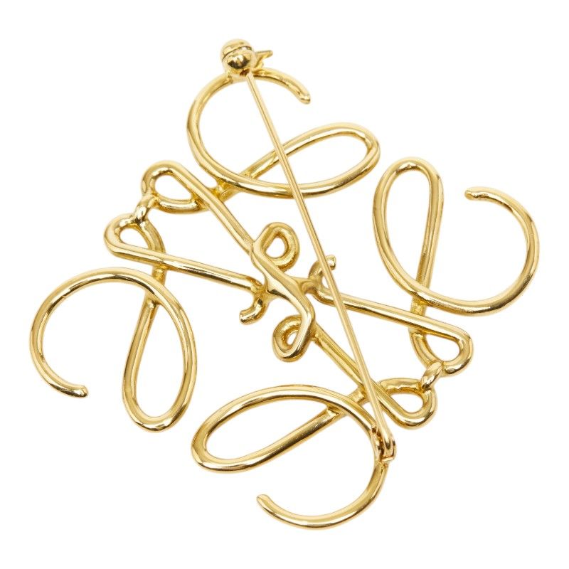 Loewe Anagram Brooch Gold Plated — view 2