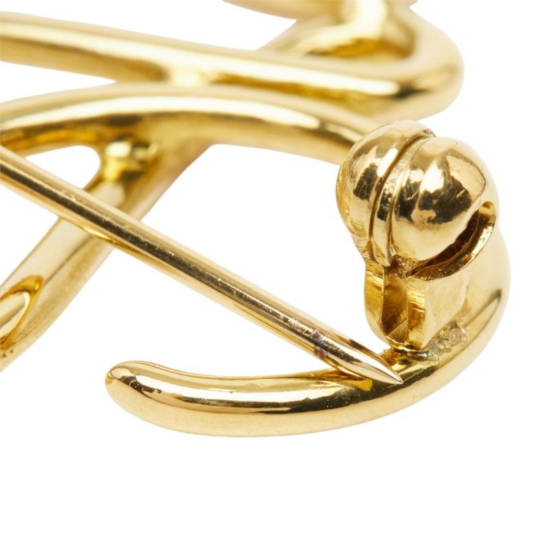 Loewe Anagram Brooch Gold Plated — view 3