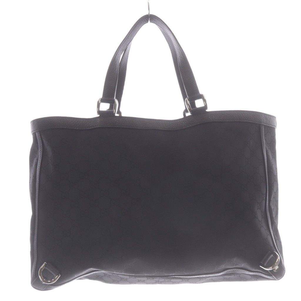 Gucci Abbey GG Canvas Tote Handbag Black — view 2