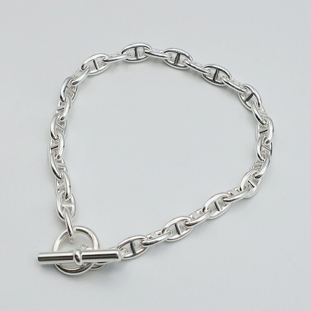 Hermes Chaine D'ancre TPM Bracelet Silver Chain — view 2