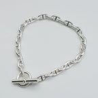 Hermes Chaine D'ancre TPM Bracelet Silver Chain — view 2