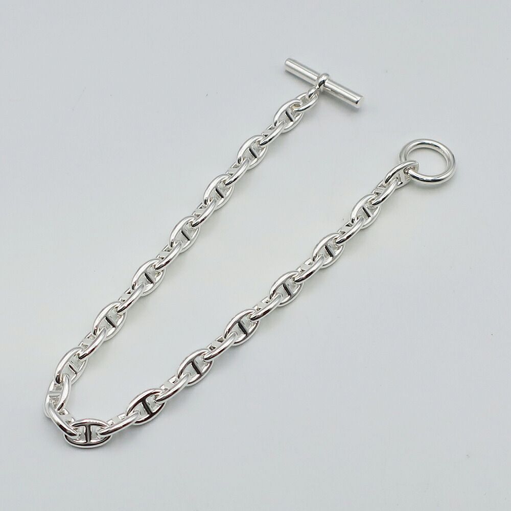 Hermes Chaine D'ancre TPM Bracelet Silver Chain — view 5