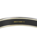 Hermes Bracelet Enamel PM Metal Blue Silver Cloisonne Bangle — view 7