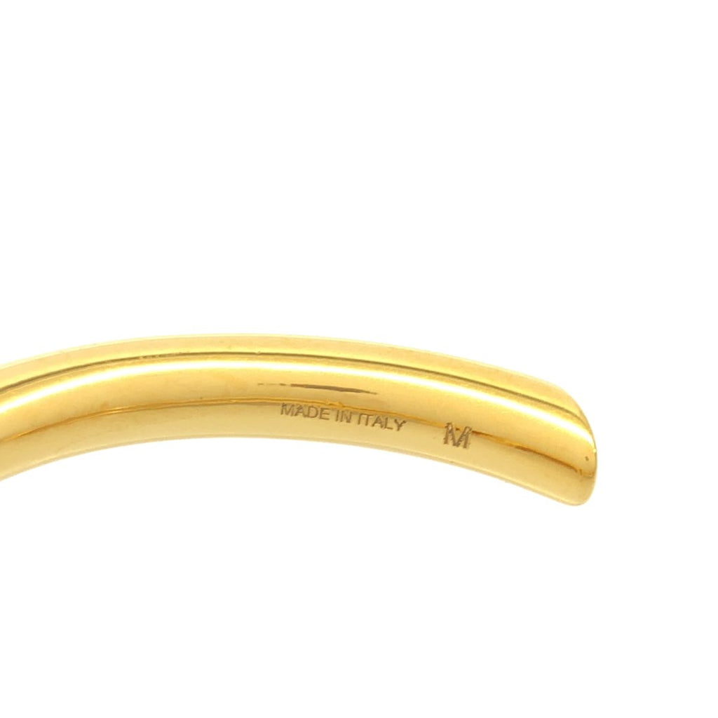 Celine by Phoebe Philo Barbell Extra Thin Knot Bangle Bracelet Gold — view 4