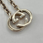 Gucci Interlocking G Necklace Silver — view 3