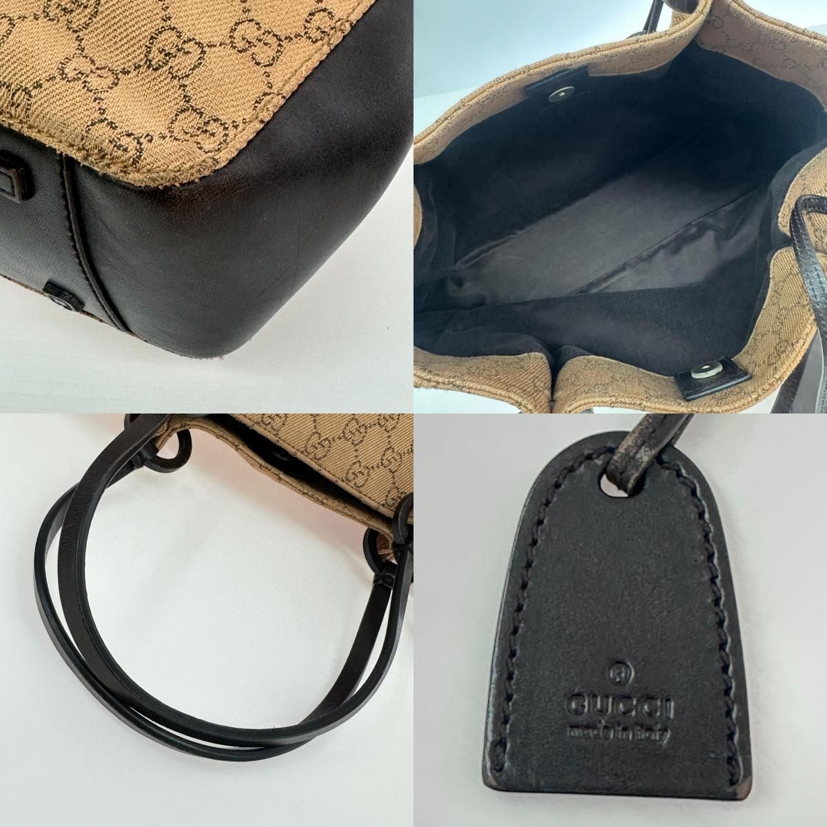 Gucci Bag Handbag Canvas Brown — view 7