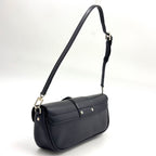 Louis Vuitton Pochette Montaigne Epi Noir Leather Black Shoulder Bag Silver — view 2