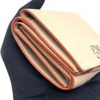 Loewe Anagram Trifold Leather Gray Beige Wallet Silver — view 7