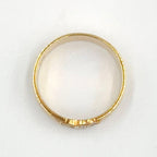 Dior CD Logo Diamond Yellow Gold Clear Ring — view 3
