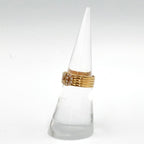 Dior CD Logo Diamond Yellow Gold Clear Ring — view 7