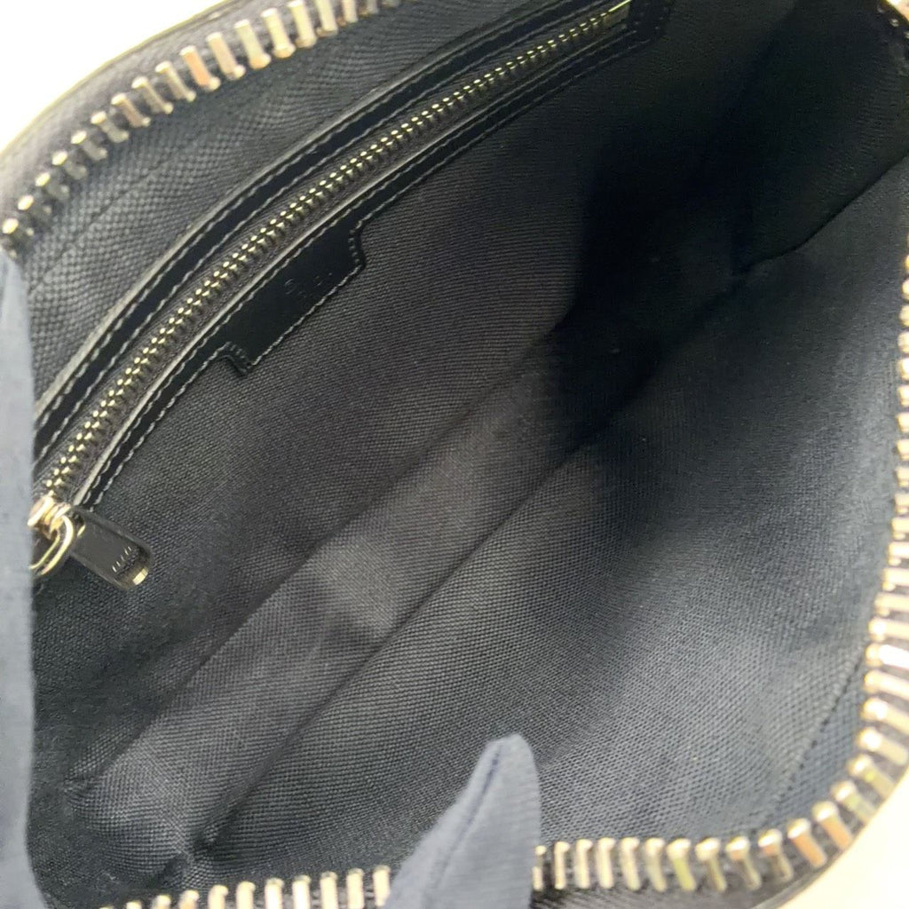 Gucci Soft GG Supreme Sherry Line Leather Navy Black Red Belt Bag Silver — view 3