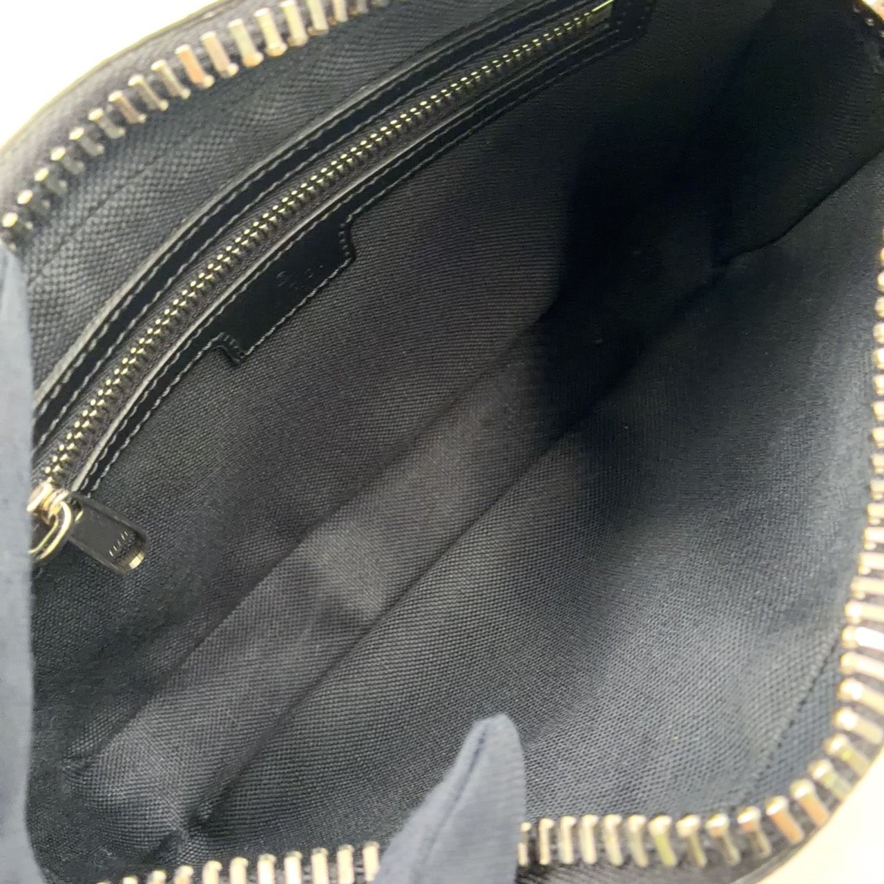Gucci Soft GG Supreme Sherry Line Leather Navy Black Red Belt Bag Silver — view 3