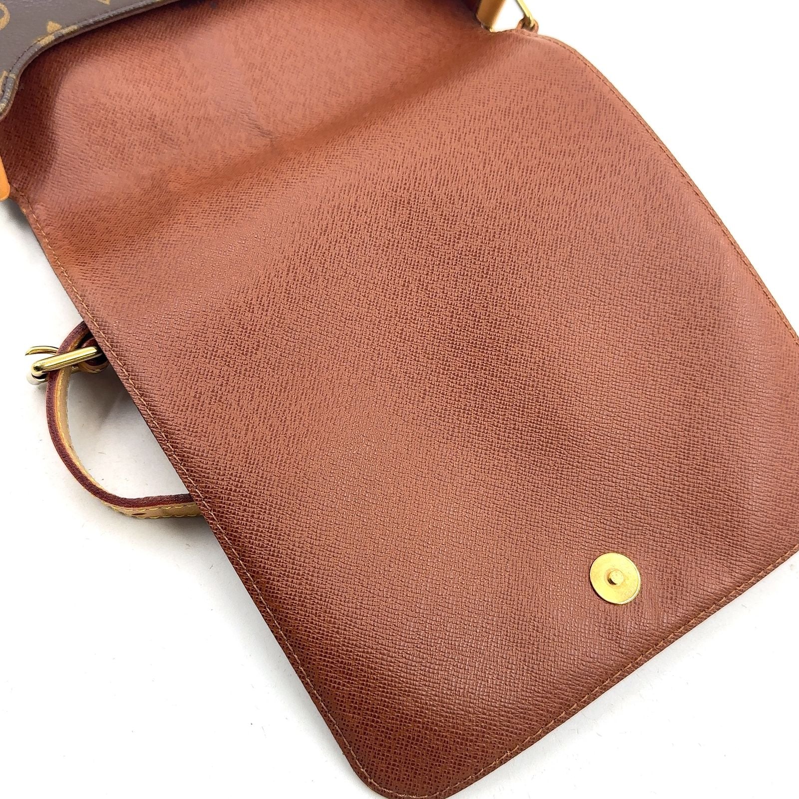Louis Vuitton Musette Salsa Short Strap Monogram Leather Brown Shoulder Bag Gold — view 7