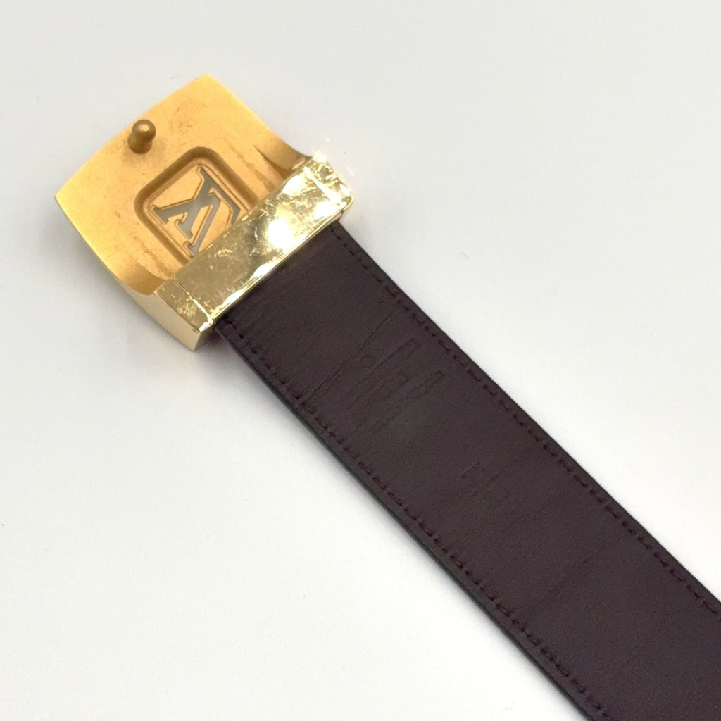 Louis Vuitton Ceinture Brown Belt Gold — view 4