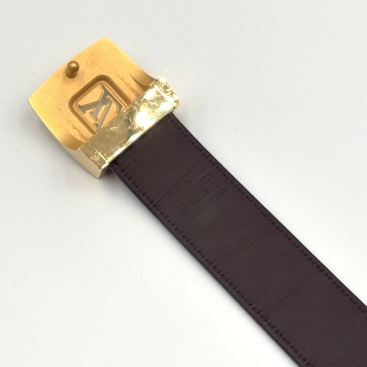 Louis Vuitton Ceinture Brown Belt Gold — view 4