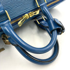 Louis Vuitton Keepall 45 Epi Toledo Blue Leather Boston Bag Gold — view 6