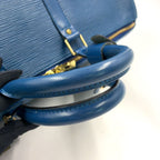 Louis Vuitton Keepall 45 Epi Toledo Blue Leather Boston Bag Gold — view 7