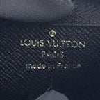 Louis Vuitton Pochette Cles Damier Graphite Leather Black Key Case Silver Key — view 4