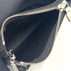 Louis Vuitton Pochette Cles Damier Graphite Leather Black Key Case Silver Key — view 3