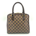 Louis Vuitton Brera Damier Ebene Leather Brown Handbag Gold