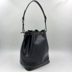 Louis Vuitton Noe Epi Noir Leather Black Shoulder Bag Gold — view 2