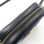 Gucci GG Marmont Quilted Leather Black Shoulder Bag Gold — view 6