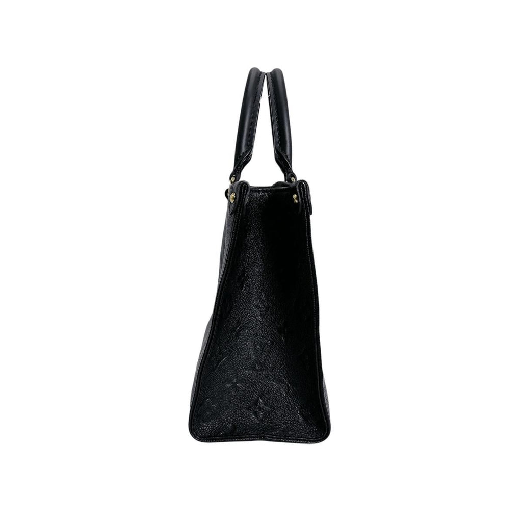 Louis Vuitton Monogram Empreinte Handbag on the Go PM Tote Noir — view 3